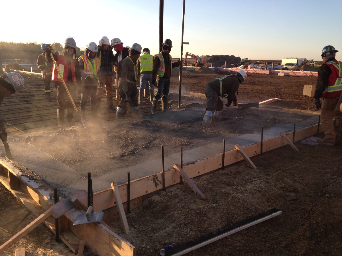 Pouring Concrete